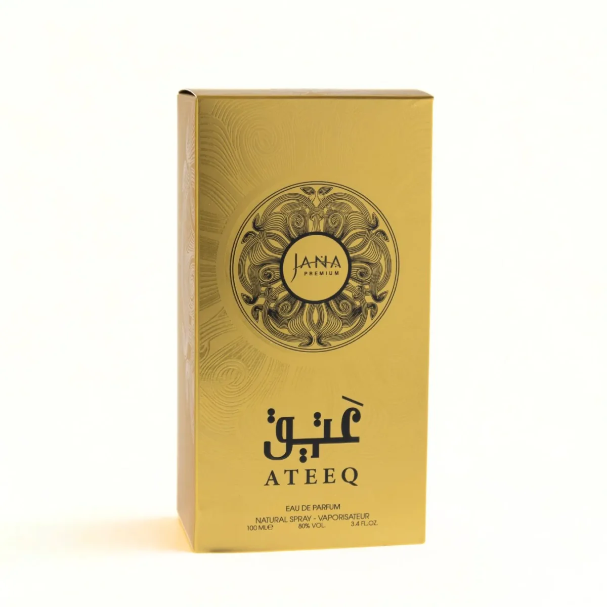 Ateeq-Jana-Premium-100ml-Gold-Unisex-Perfume-Saffron-Oudh-Leather