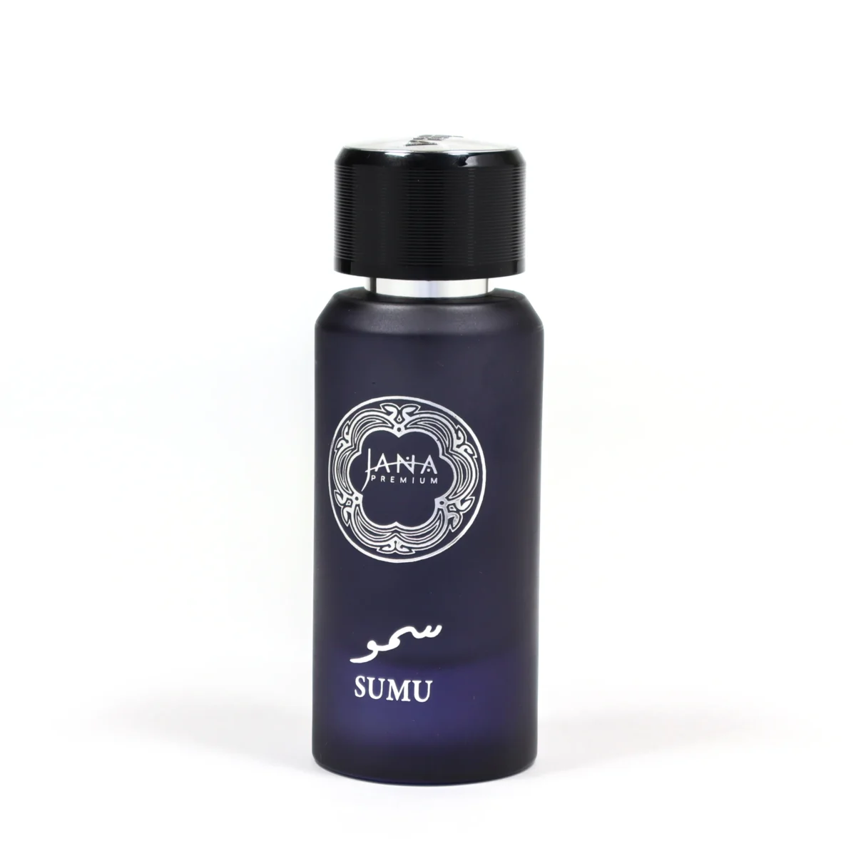 Sumu perfume 50ml purple bottle by Jana Premium with saffron, sandalwood, and amber