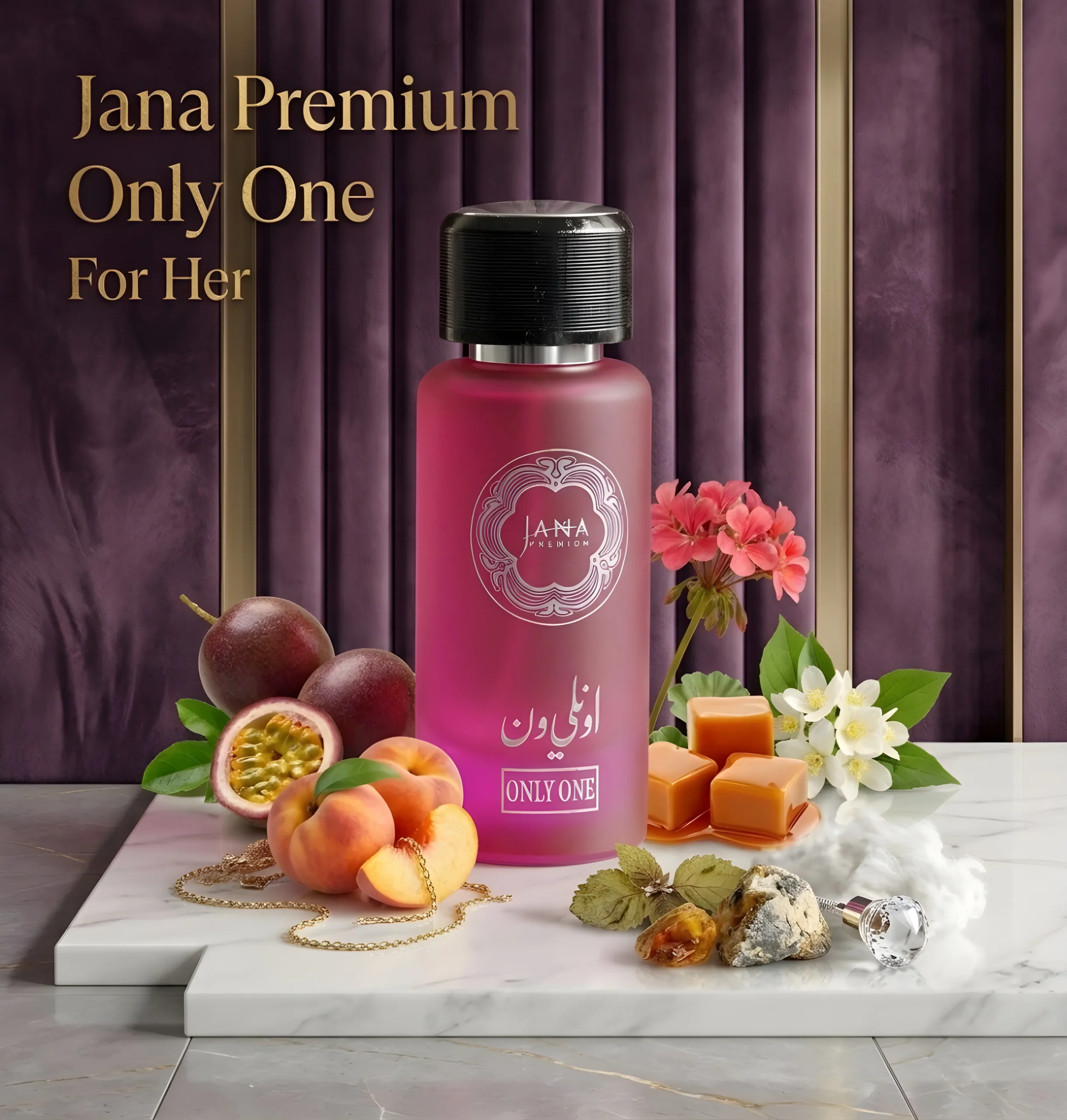 Jana Premium Only One luxury women's perfume 50ml bottle with floral and amber notes